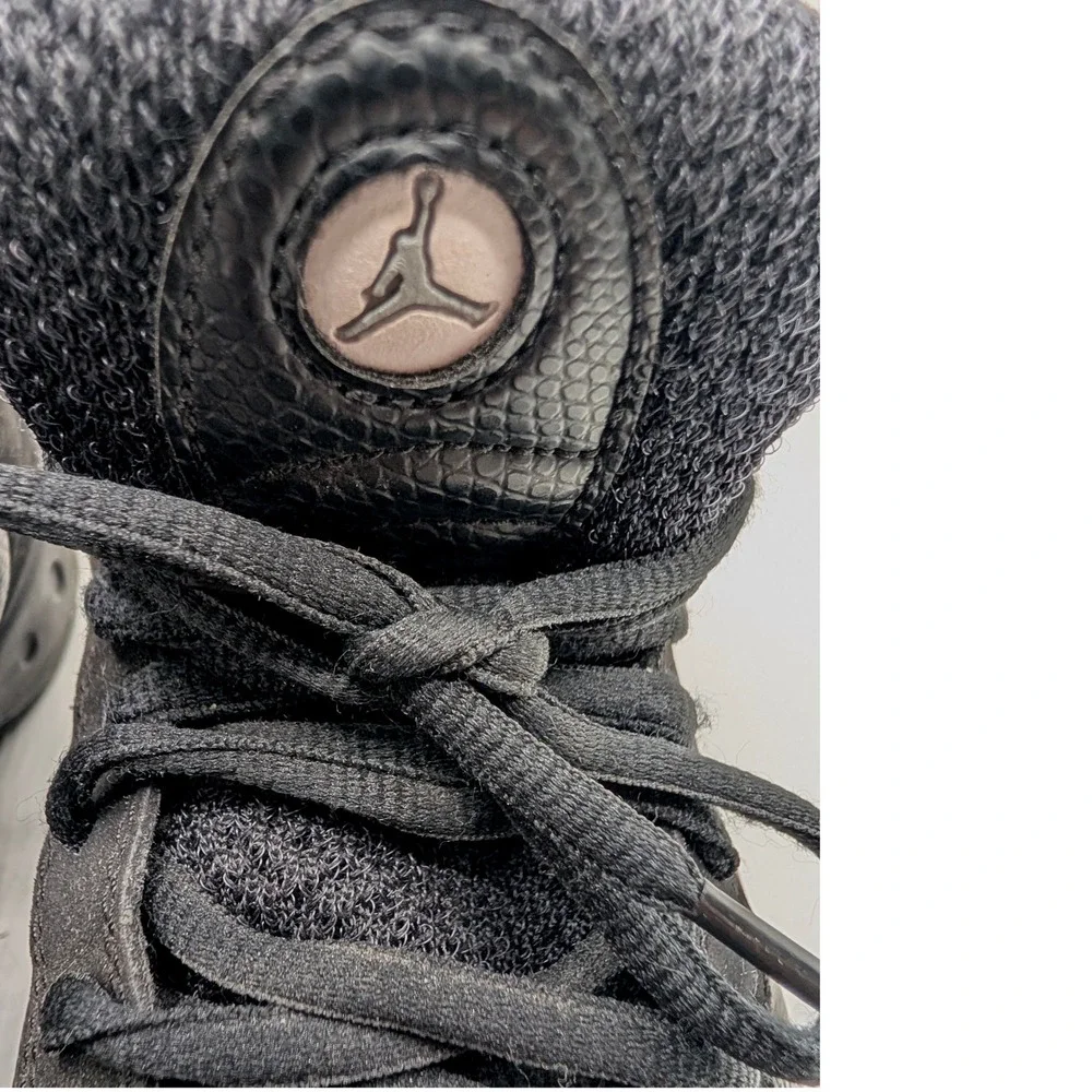 Jordan Jumpman Pro Black Metallic Silver Kids Basketball Shoes 331815-001 7Y
